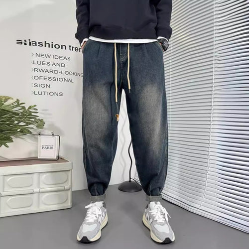 Herren Einzigartige Ripped Denim Jeans Drune