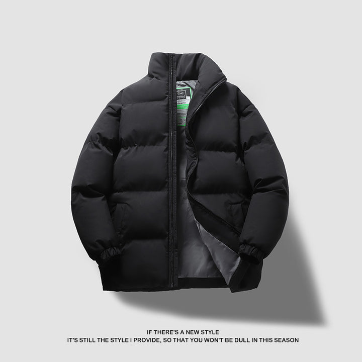 Unisex nan gesteppte Thermo-Steppjacke mit hohem Stehkragen und winddichter Isolationsfüllung Drune