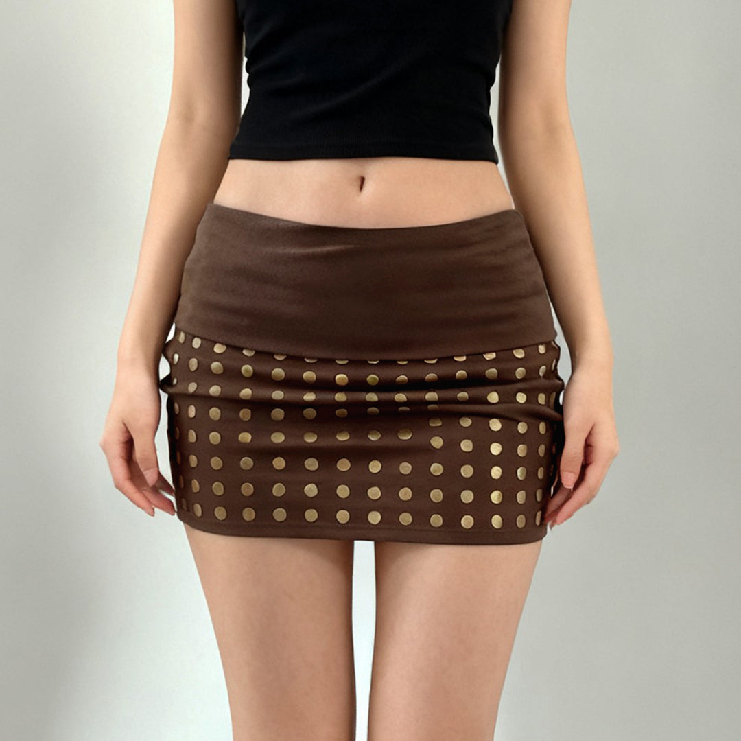 Damen Shorts mit glitzerndem Strassband Drune