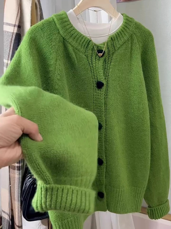 Damen Kuschelige Strickjacke Drune