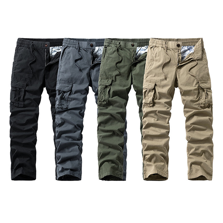 Herren Multifunktionale Cargohose mit elastischem Komfortbund, Tunnelzug und Organizer‑Taschen Drune