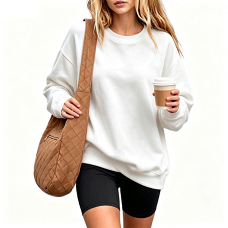 Damen Bequemer Oversized Sweatshirt Drune