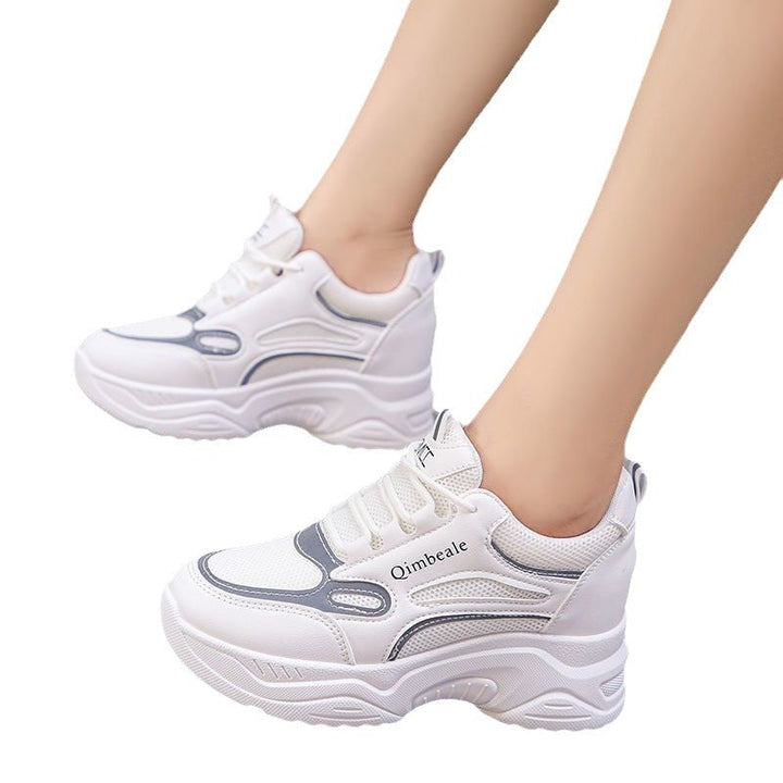 Damen Modische Chunky Sneakers mit ergonomischer Dämpfung und stabiler Sohle Drune