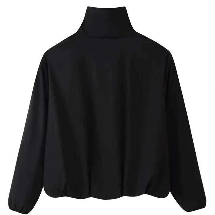 Damen Kurz geschnittener Boxy‑Blouson mit hohem Stehkragen und überschnittenen Ärmeln Drune