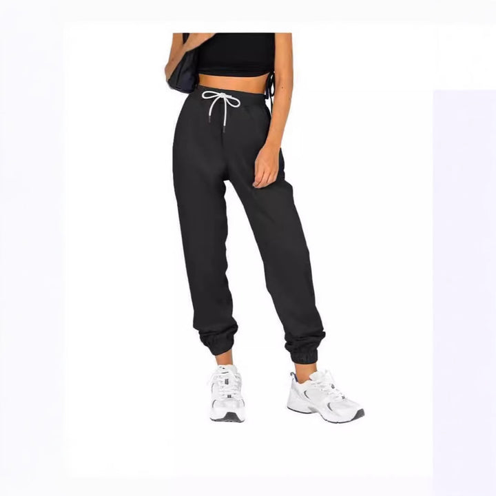 Damen Sportliche Sweatpants mit praktischem Kordelzug und elastischem Bund Drune