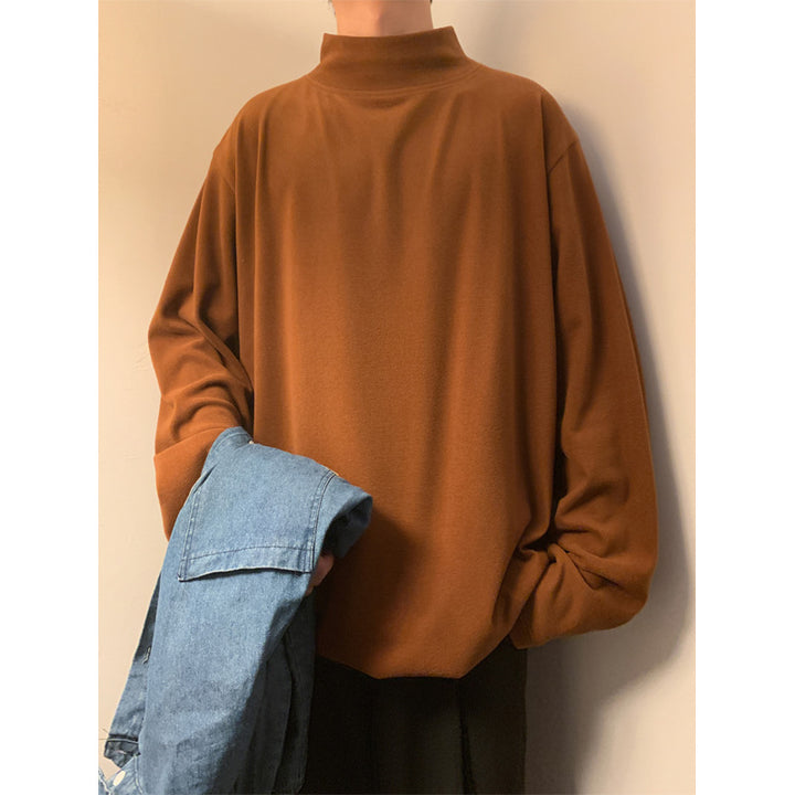 Herren Lässiger Rollkragen Pullover Drune