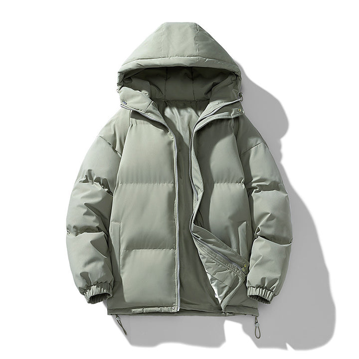 Unisex Gepolsterte Kapuzensteppjacke mit Thermoisolierung und verstellbarem Saum Drune