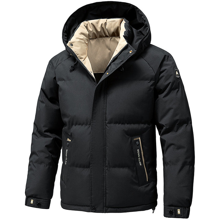 Herren Wattierte Kapuzen-Parka mit Thermofutter und winddichter Außenhülle Drune