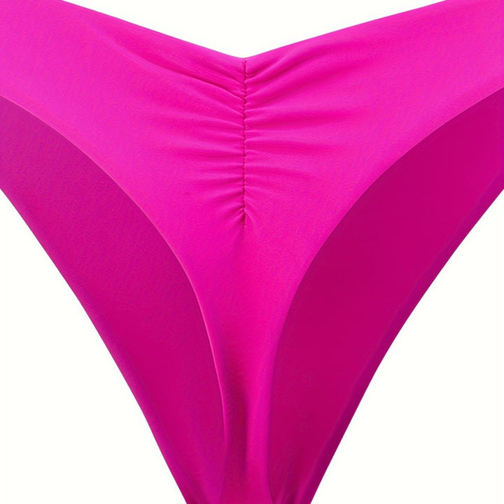 Damen Bikini-Höschen mit seitlichen Rüschendetails und hohem Schnitt Drune