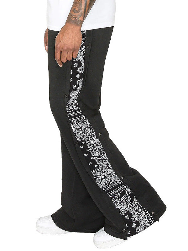Herren Bequeme Freizeithosen mit Bandana-Muster Drune