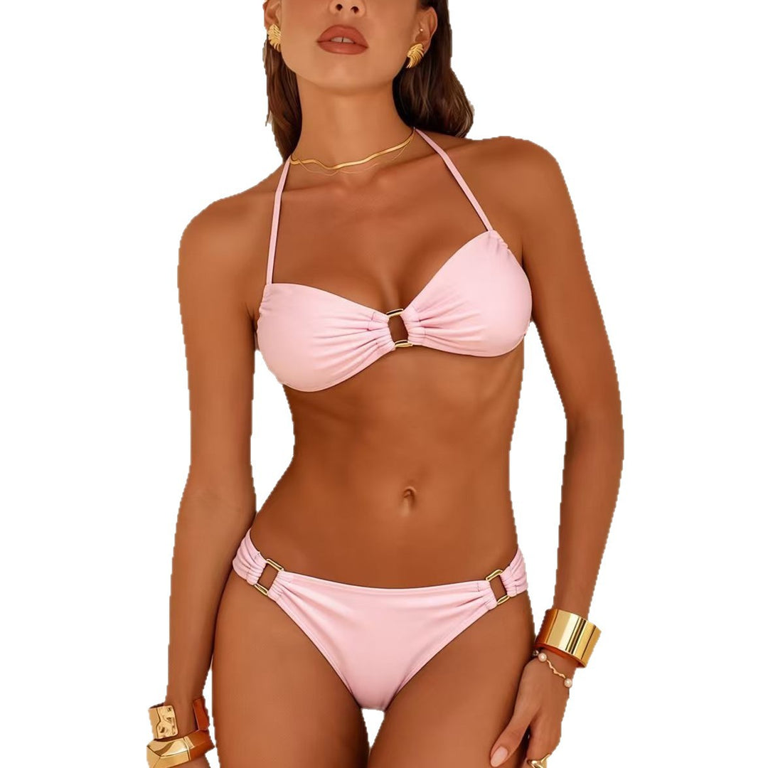 Damen Bandeau-Bikini mit schimmernden Details Drune