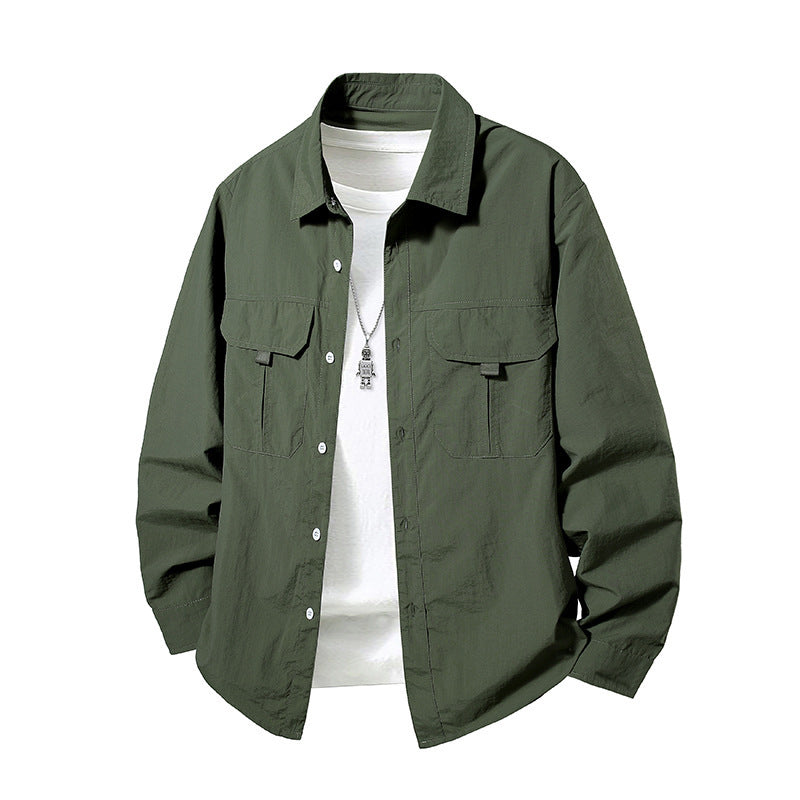 Herren Lässige Hemdjacke Drune