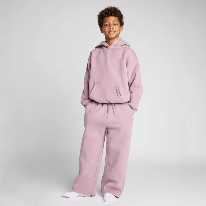 Damen oversized Kapuzenanzug aus weichem Fleece Drune