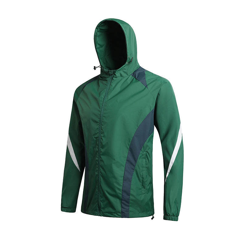 Herren Leichte Windjacke mit Kapuze Drune