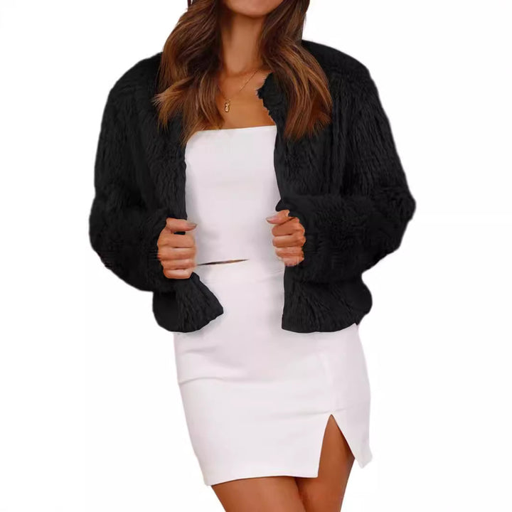 Damen Kuschelige Kunstfleecejacke Drune