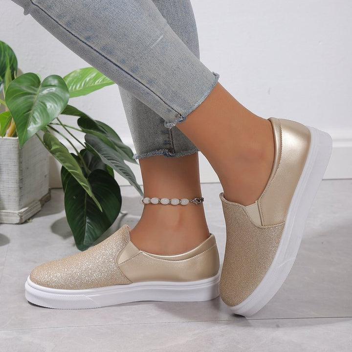 Damen Glitzer-Slip-On Sneakers Drune