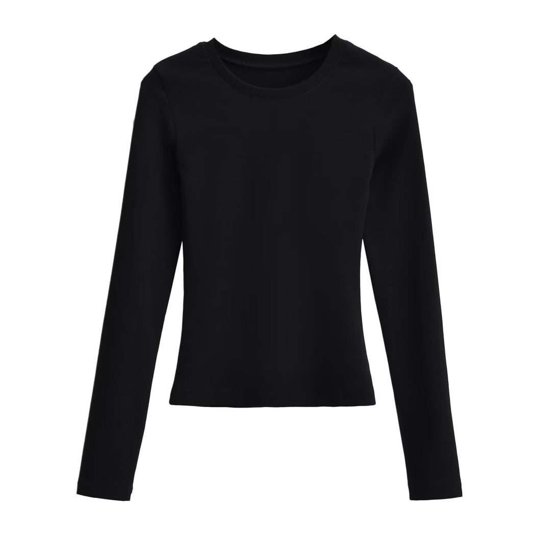 Damen Langarmshirt aus weichem Baumwollmix Drune
