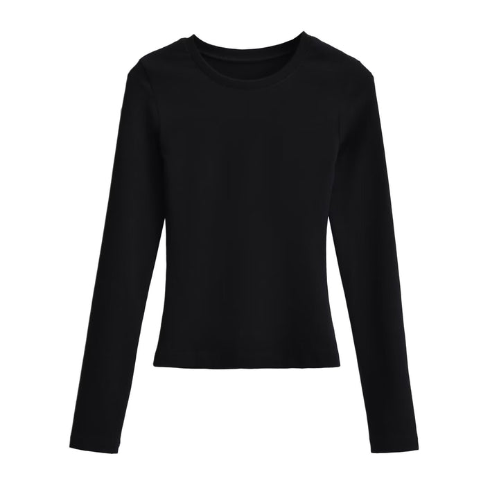 Damen Langarmshirt aus weichem Baumwollmix Drune