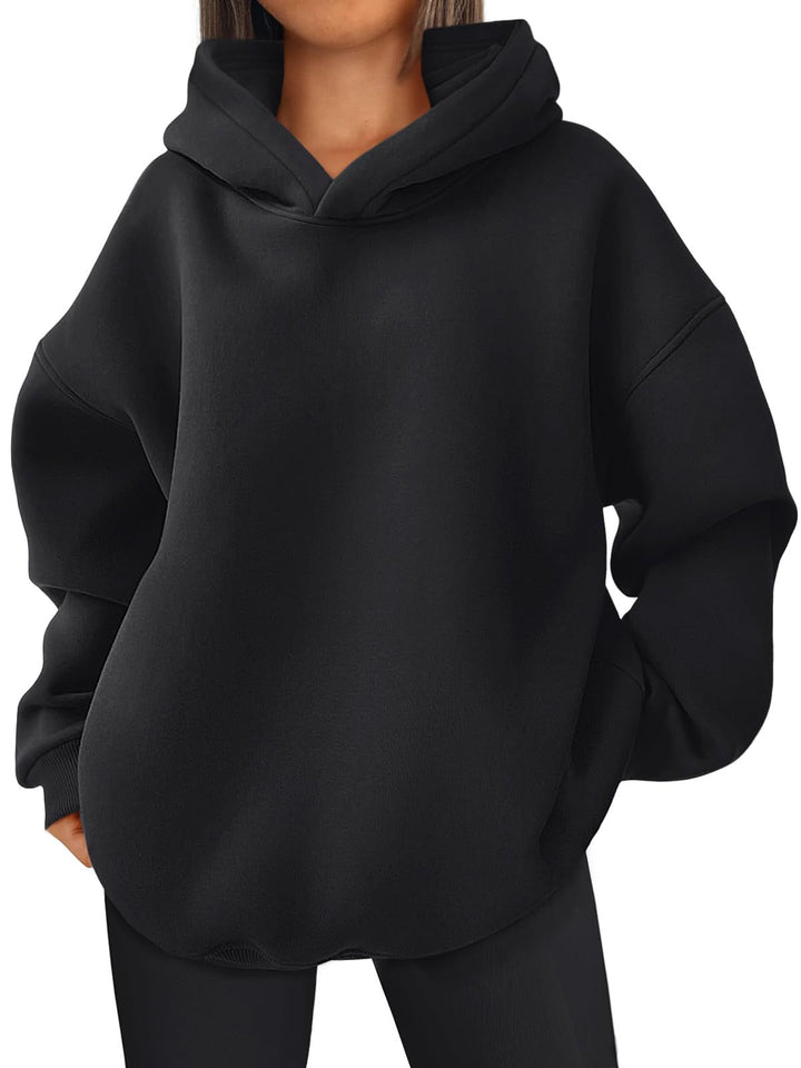 Damen Oversized Bequemer Pullover Hoodie Drune