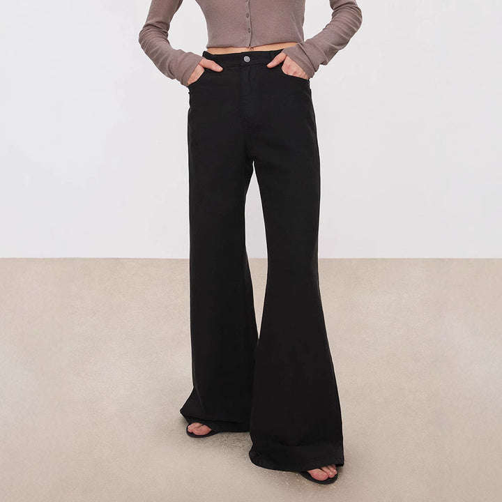 Damen Weit geschnittene High-Waist Jeans Drune