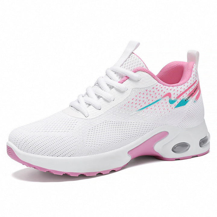 Damen Sportliche Luftpolster Sneakers mit atmungsaktivem Mesh-Obermaterial Drune