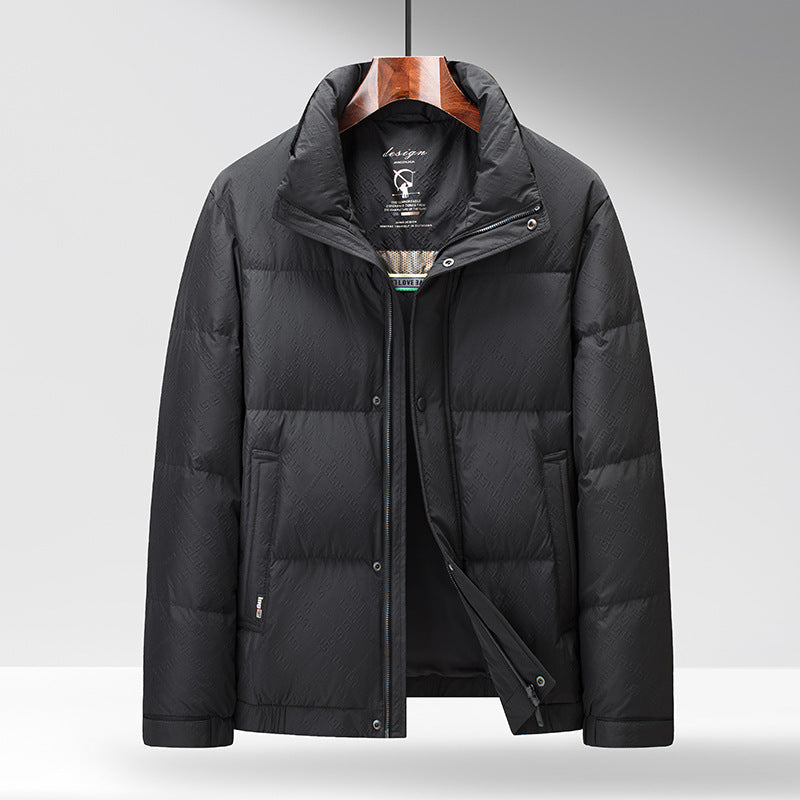 Drune | Daunenjacke Regular Fit Gepolstert Hoher Kragen Druckknopfverschluss
