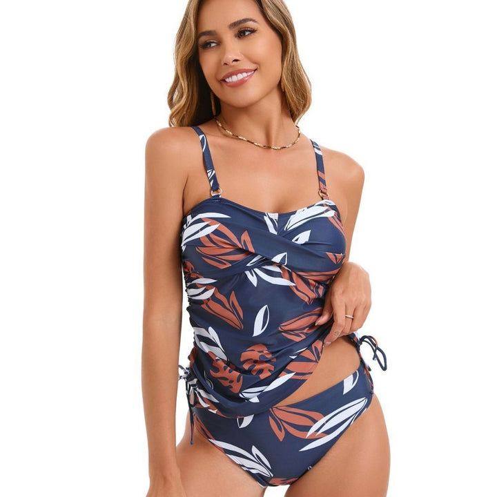 Damen Eleganter Badeanzug mit variablen Raffung Drune