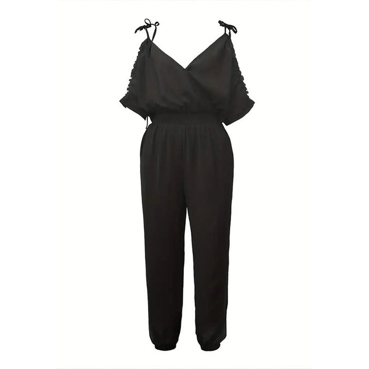 Damen Eleganter Overall mit rüschendetails und praktischem Gummizug Drune