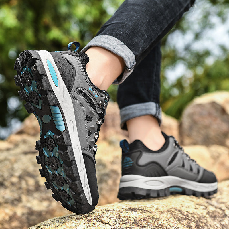 Damen Robuster Trekking‑Halbschuh mit verstärkter Zehenkappe, gepolstertem Schaft und griffiger Mehrzonen‑Trailsohle Drune