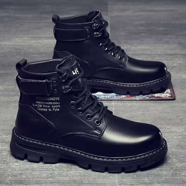 Damen Robuste Lederstiefel mit rutschfester Sohle und stylishen Details Drune