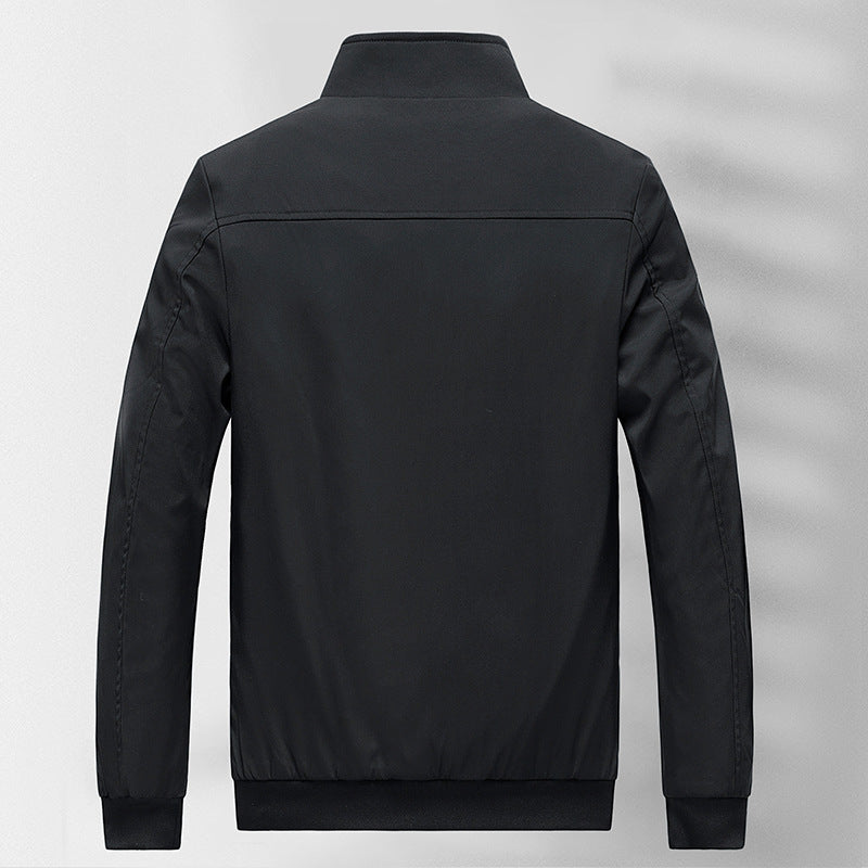 Herren Leichter wind- und wasserabweisender Stehkragen-Blouson mit Thermo-Innenfutter und Reißverschlusstaschen Drune
