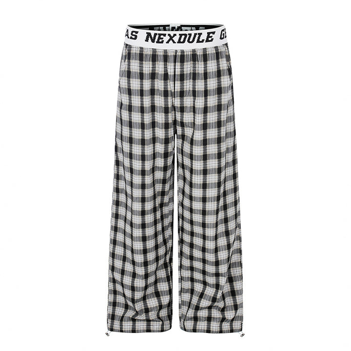 Damen Weite Palazzo‑Loungehose mit elastischem Logobund und verstellbarem Saum Drune