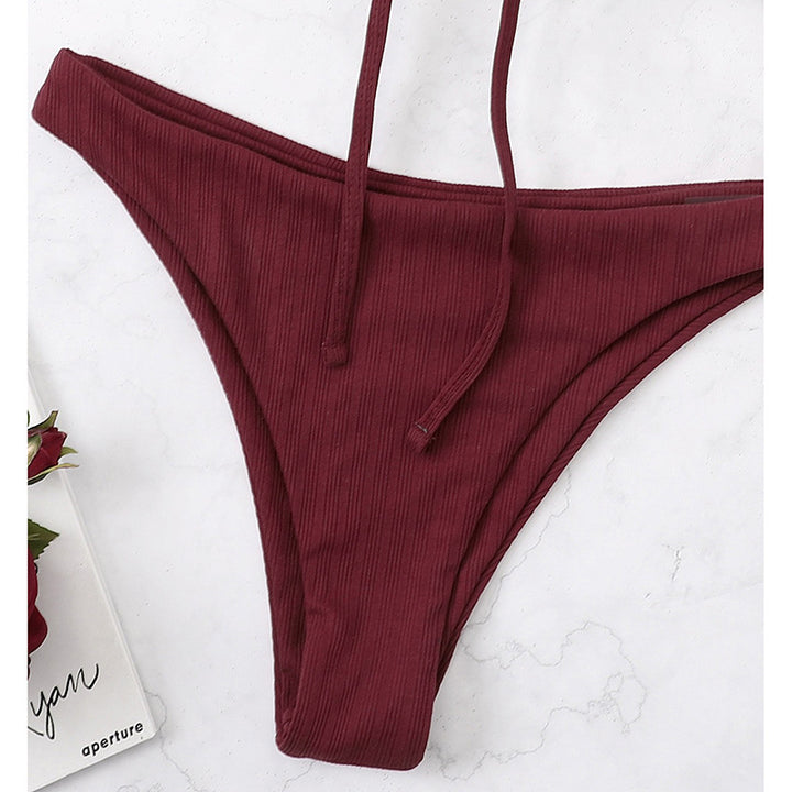 Damen Bikini-Set mit verstellbaren Trägern und raffinierten Rüschendetails Drune