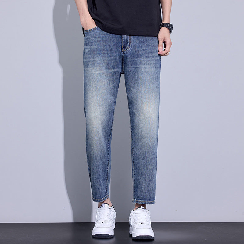 Herren Bequeme Relaxed Fit Jeans Drune