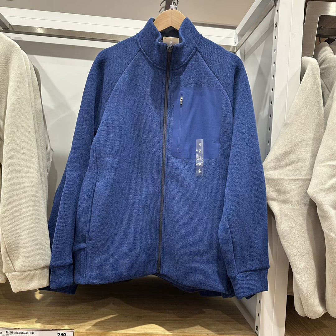 Damen sportliche Fleecejacke mit innovativem Reißverschluss Drune