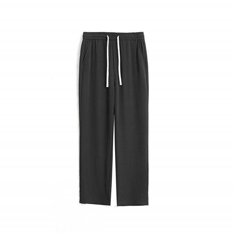 Herren Weite Relaxed-Fit Loungehose mit elastischem Bund und Tunnelzug Drune