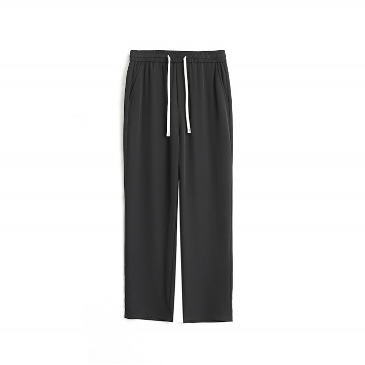 Herren Weite Relaxed-Fit Loungehose mit elastischem Bund und Tunnelzug Drune