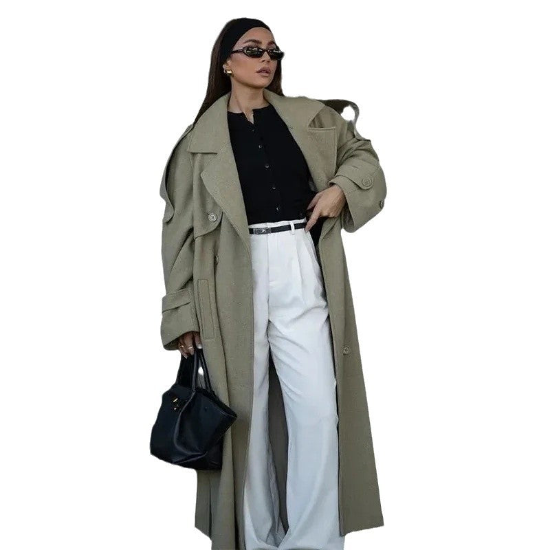 Damen Federgewicht Oversize-Mantel Drune