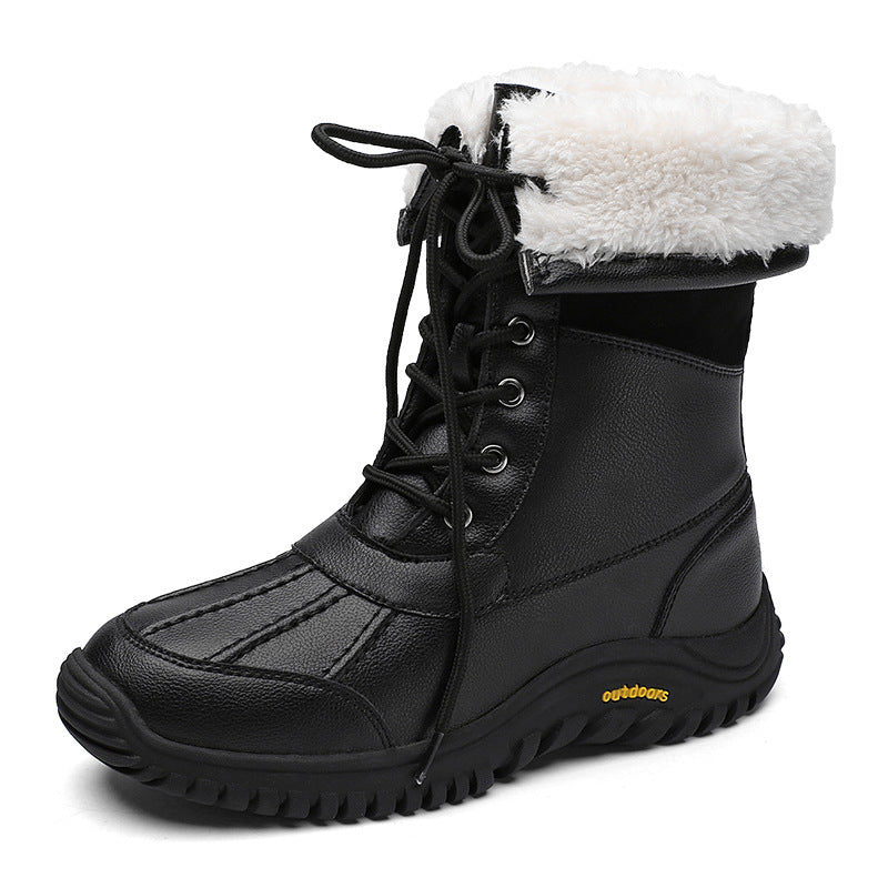 Damen Warme Winterstiefel mit isolierendem Futter und rutschfester Sohle Drune