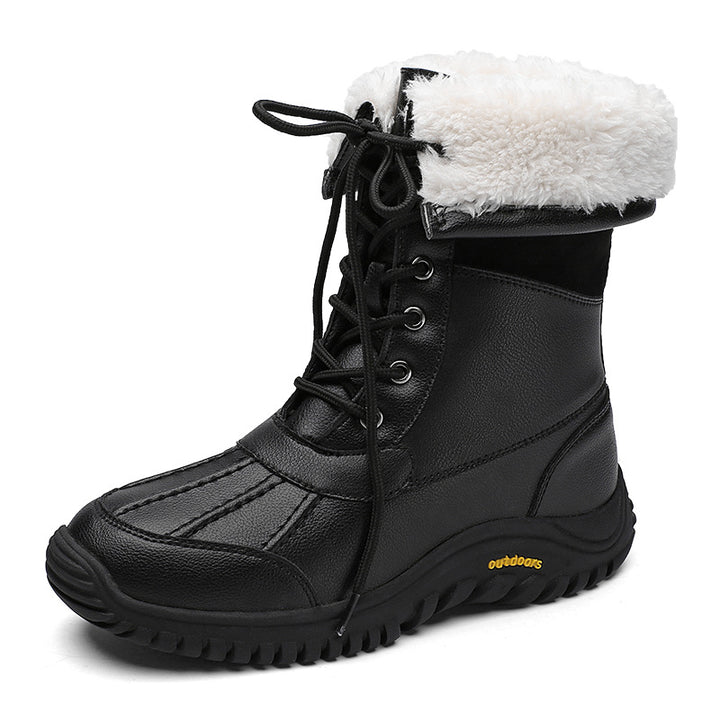 Damen Warme Winterstiefel mit isolierendem Futter und rutschfester Sohle Drune