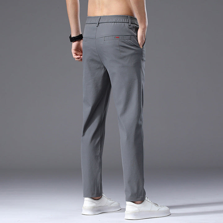 Herren modische und bequeme Chino-Hose mit elastischem Bund Drune