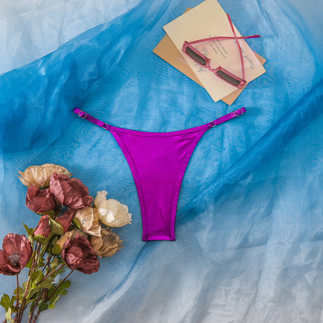 Damen Hochgeschnittener Bikini-Höschen mit elegantem Design Drune