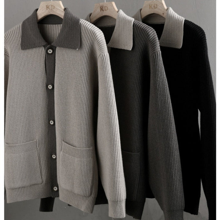 Damen entspannte Strickjacke mit innovativem Schnitt und praktischen Taschen Drune