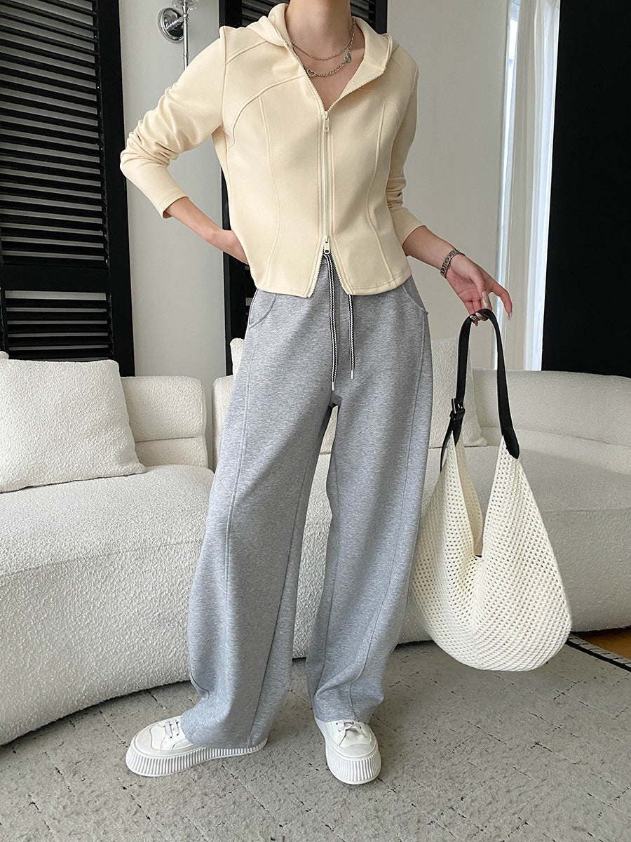 Damen lässige Kapuzenjacke mit praktischen Taschen und sportlichem Schnitt Drune