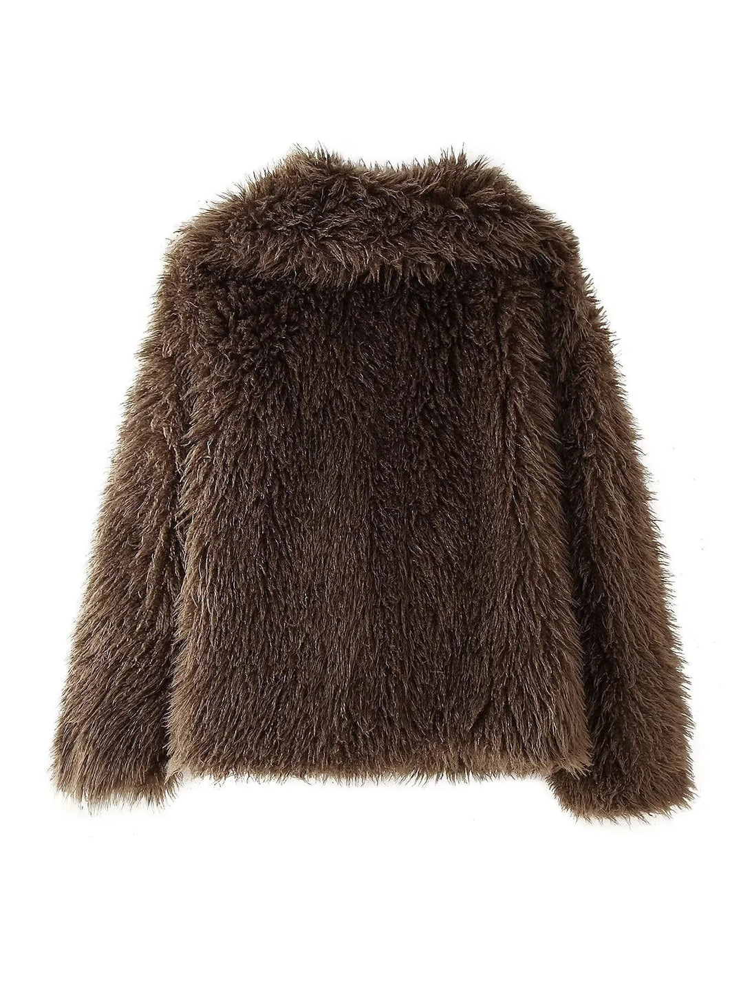 Damen Kuschelige Fleecejacke mit großzügigem Kragen und weichem Innenfutter Drune