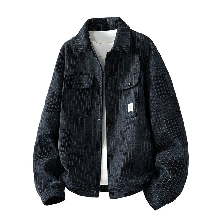 Herren Modische Jacke mit seitlichen Brusttaschen Drune