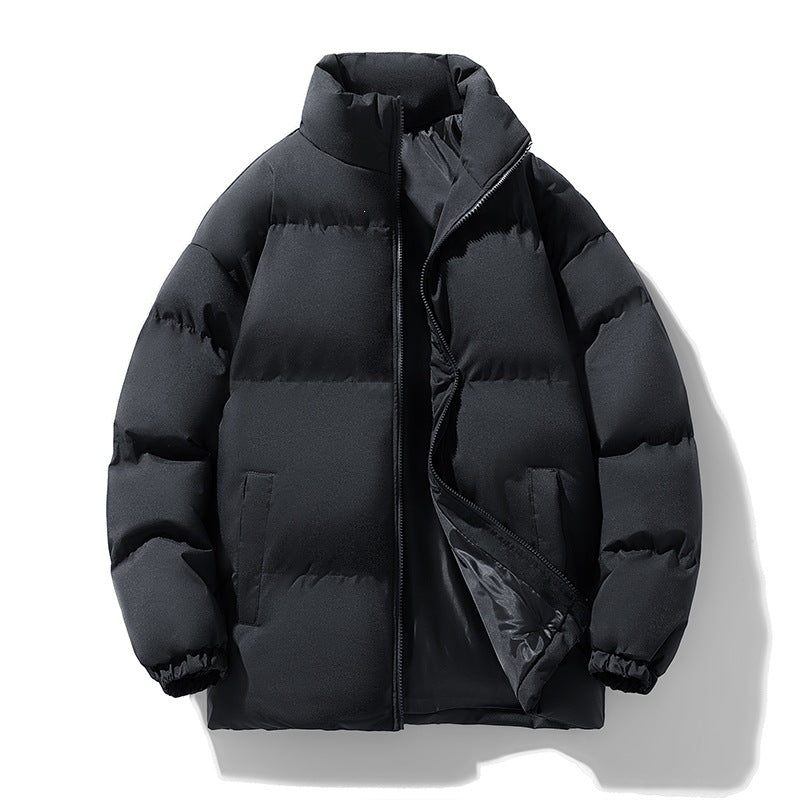 Herren Wattierte Puffer‑Übergangsjacke mit Stehkragen, Reißverschluss & Elastbündchen Drune