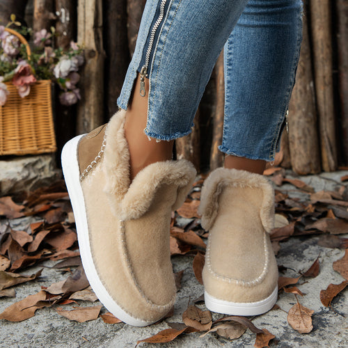 Damen Bequeme gefütterte Sneaker mit elegantem Klettverschluss und rutschfester Sohle Drune