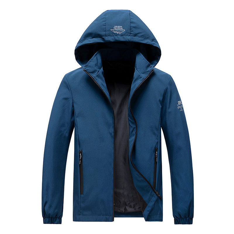 Herren Technische Outdoorjacke mit hohem Kragen Drune