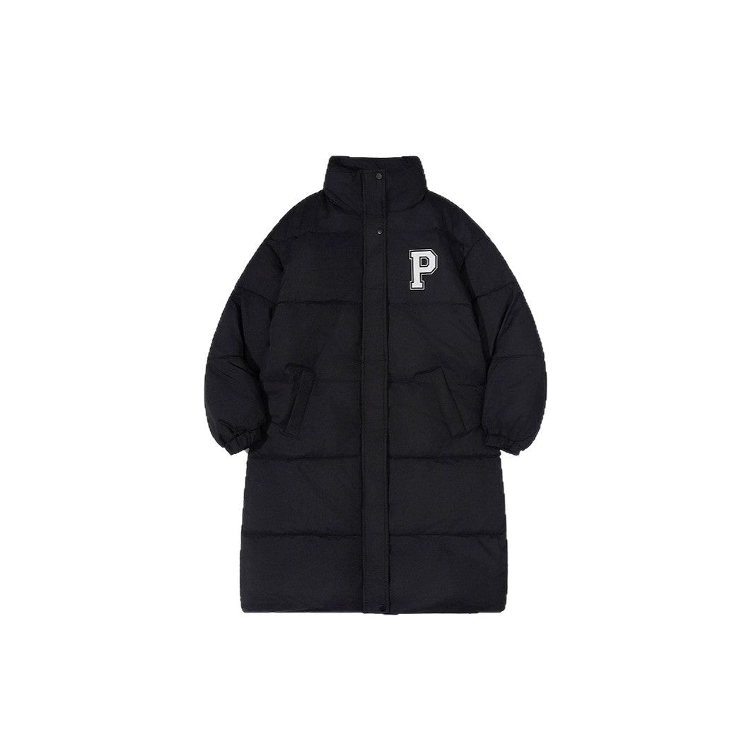 Damen Lange Steppjacke Drune